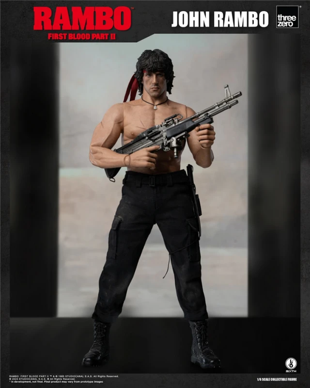 In Stock Threezero 1/6 First blood 2 John Lambeau 3Z03280W0
