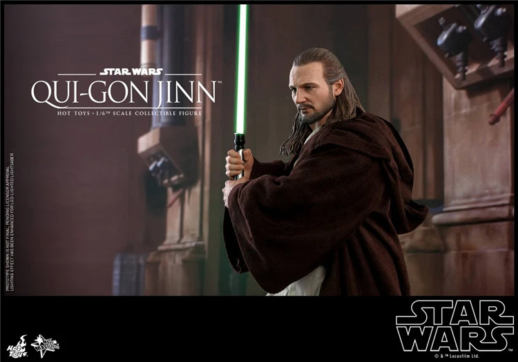 In Stock  Hot Toys MMS525 Star Wars Episode I The Phantom Menace Qui-Gon Jinn Figure