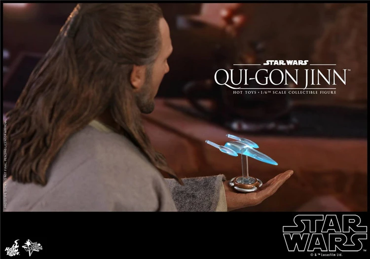 In Stock  Hot Toys MMS525 Star Wars Episode I The Phantom Menace Qui-Gon Jinn Figure