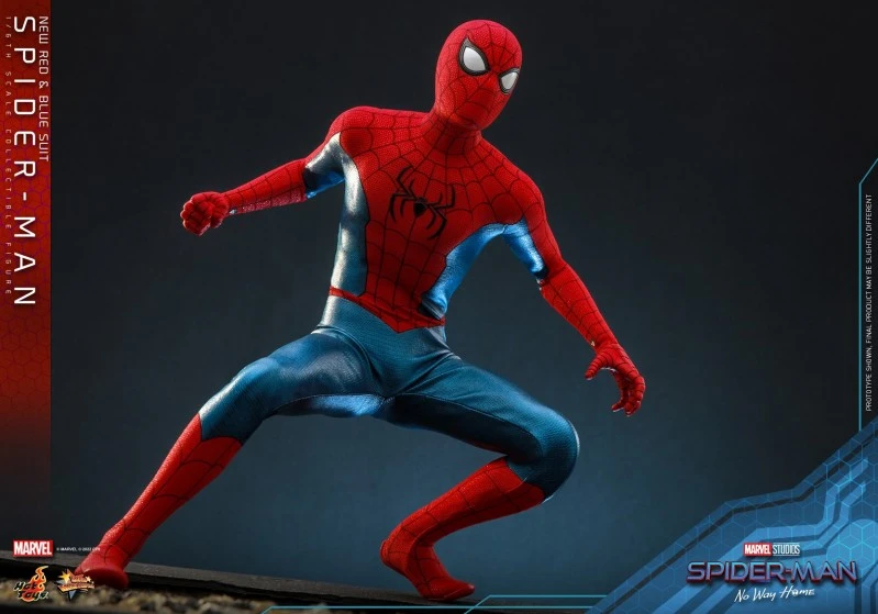 In Stock HOTTOYS 1/6 MMS679 SPIDER-MAN (NEW RED AND BLUE SUIT)