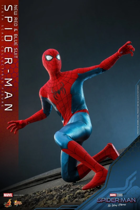 In Stock HOTTOYS 1/6 MMS679 SPIDER-MAN (NEW RED AND BLUE SUIT)