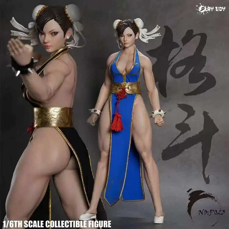 Pre-Order  PLAY TOY P023 1/6 ChunLi 2.0 Fighting Goddess Collectible Female Action Figure