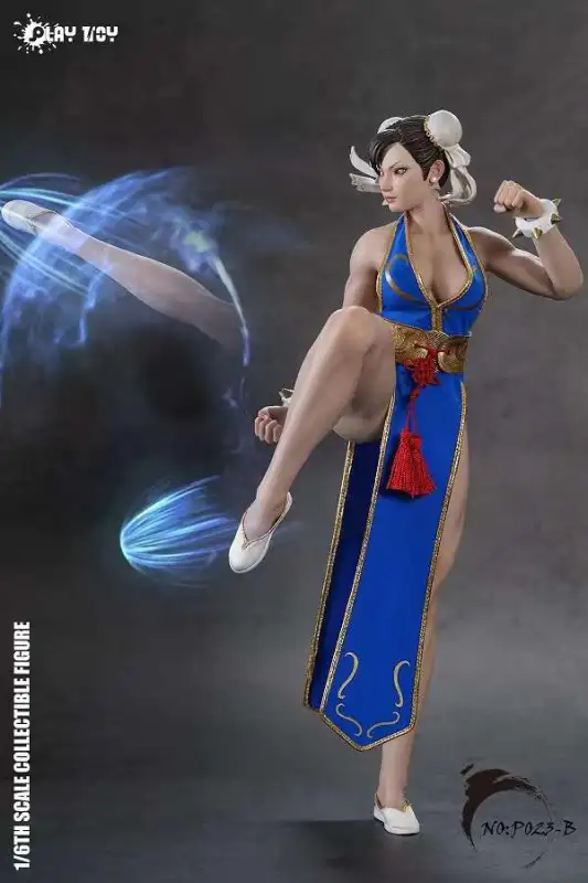 Pre-Order  PLAY TOY P023 1/6 ChunLi 2.0 Fighting Goddess Collectible Female Action Figure