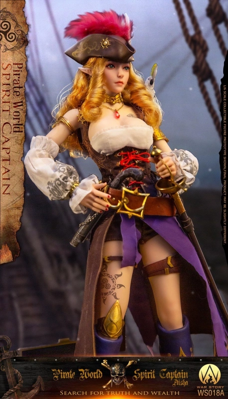 In Stock  War Story WS018A 1/6 Pirate World Spirit Captain Elsa Action Figure