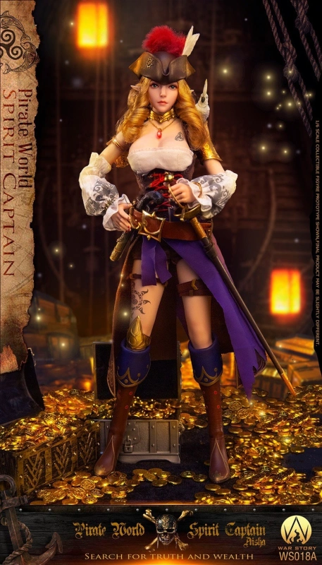 In Stock  War Story WS018A 1/6 Pirate World Spirit Captain Elsa Action Figure