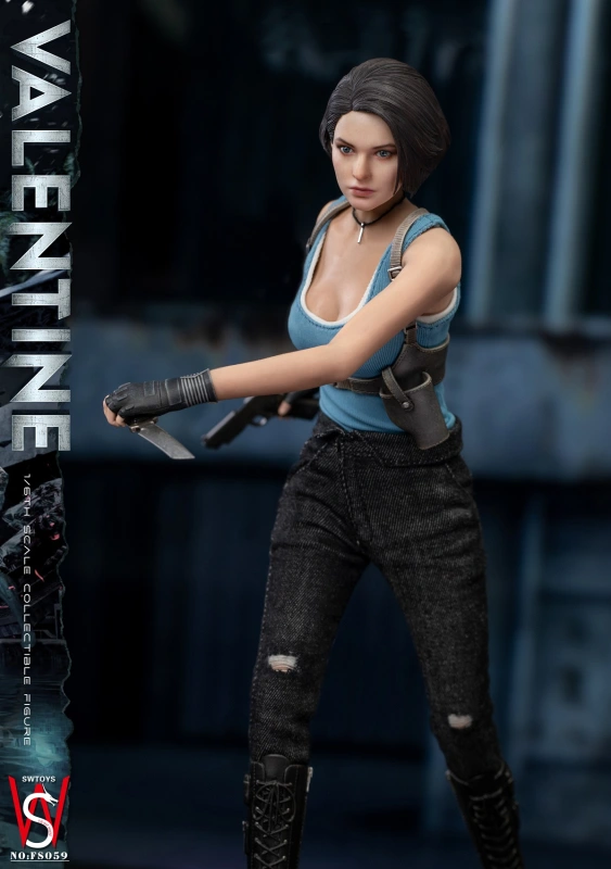 In Stock New SWTOYS FS059 1/6 Zombie Killer Jill Female Action Figure Model