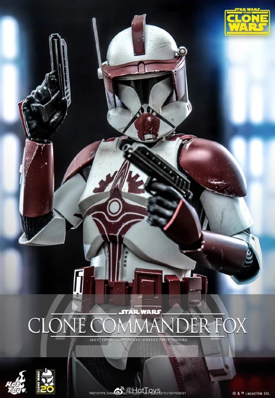 In Stock Hot Toys TMS103 STAR WARS: THE CLONE WARS 1/6 Clone Commander Fox Figure