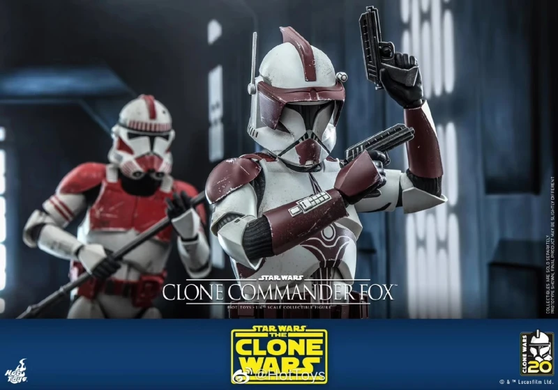 In Stock Hot Toys TMS103 STAR WARS: THE CLONE WARS 1/6 Clone Commander Fox Figure