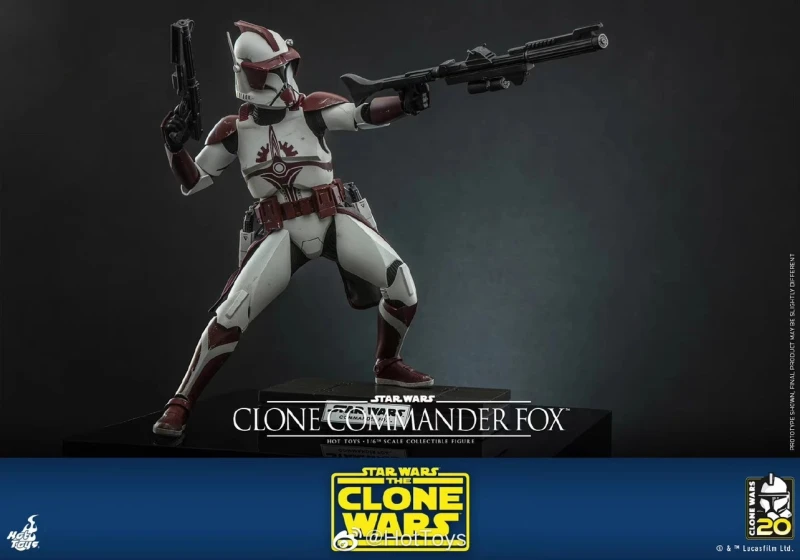 In Stock Hot Toys TMS103 STAR WARS: THE CLONE WARS 1/6 Clone Commander Fox Figure