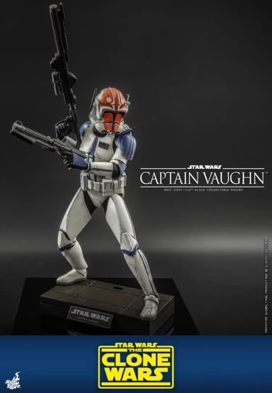 In Stock New Hot Toys TMS065 STAR WARS: THE CLONE WARS 1/6 CAPTAIN VAUGHN Figure
