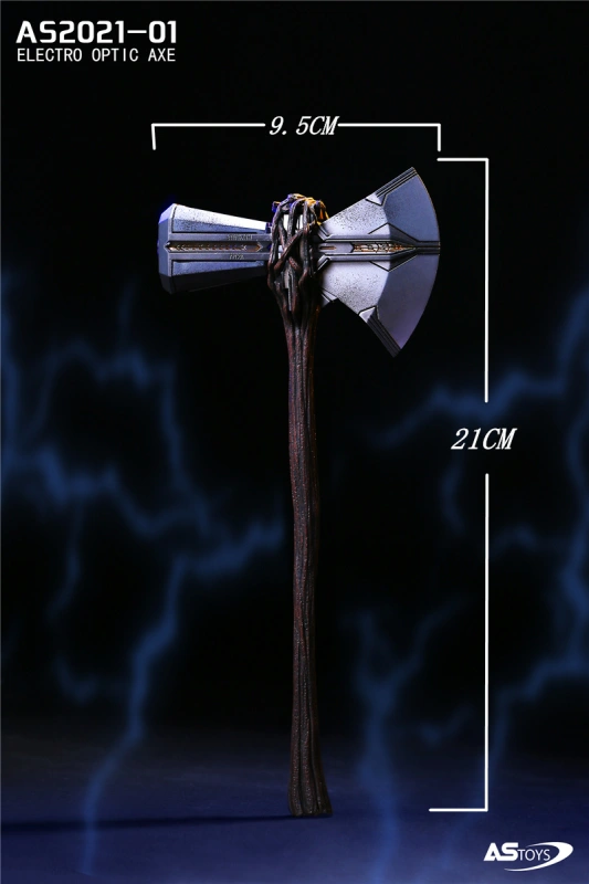 In Stock 1/6 ASTOYS AS2021-01 Thor Battleax Weapon Toy Axe Luminous Version Model Toy