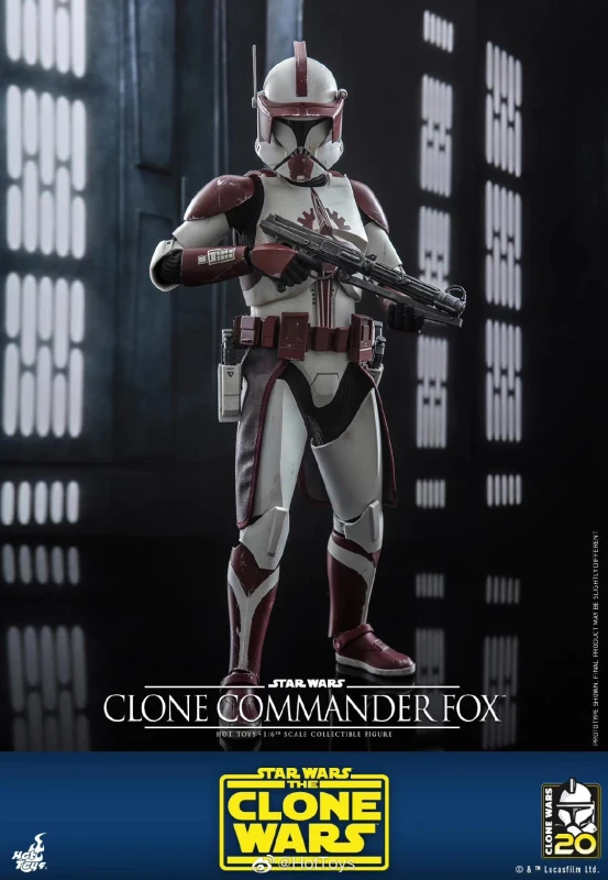 In Stock Hot Toys TMS103 STAR WARS: THE CLONE WARS 1/6 Clone Commander Fox Figure