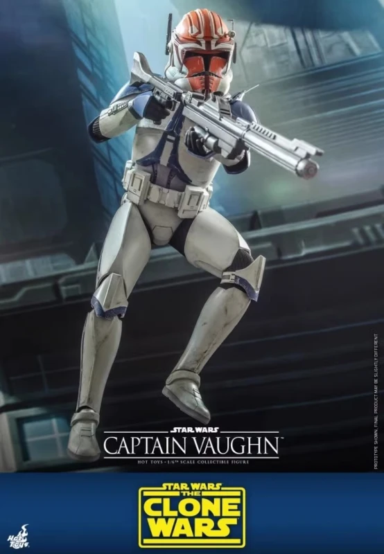 In Stock New Hot Toys TMS065 STAR WARS: THE CLONE WARS 1/6 CAPTAIN VAUGHN Figure