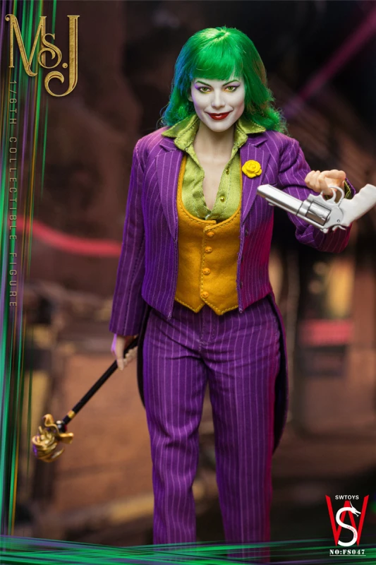 IN STOCK New SWTOYS FS047 1/6 Joker Clown Harley Quinn 12" Action Figure