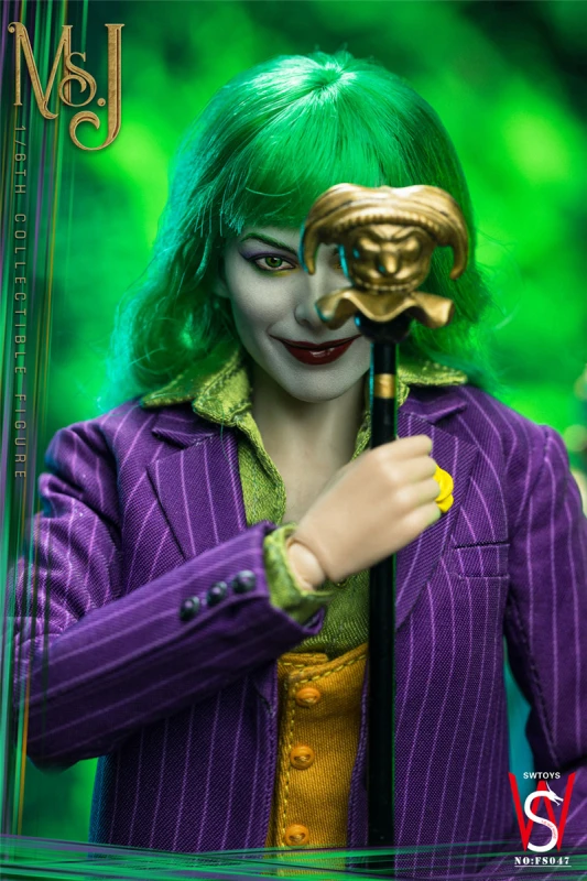 IN STOCK New SWTOYS FS047 1/6 Joker Clown Harley Quinn 12" Action Figure