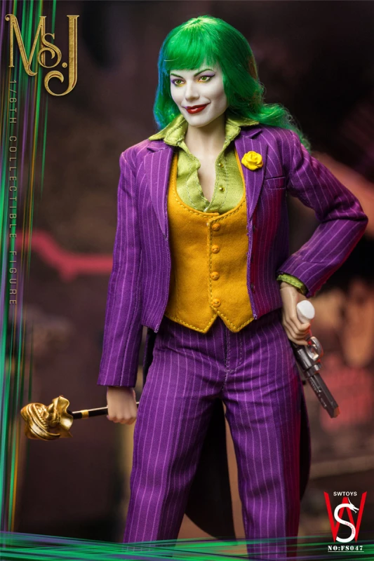 IN STOCK New SWTOYS FS047 1/6 Joker Clown Harley Quinn 12" Action Figure