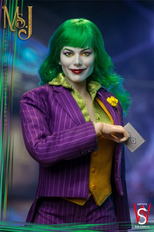 IN STOCK New SWTOYS FS047 1/6 Joker Clown Harley Quinn 12" Action Figure