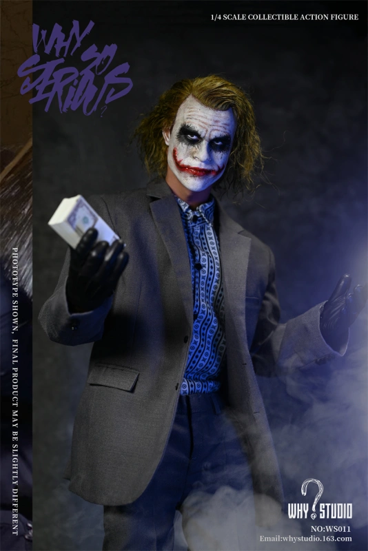 In Stock WHY STUDIO WS011 1/4 The Robber Joker Heath Collectible Action Figure