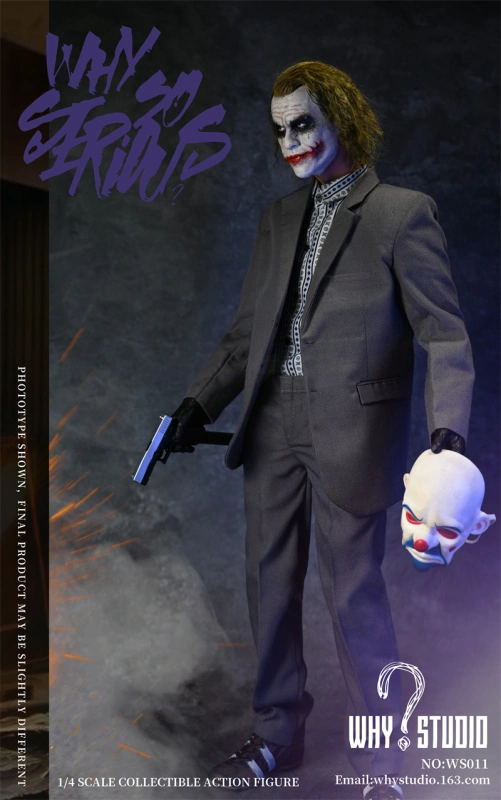 In Stock WHY STUDIO WS011 1/4 The Robber Joker Heath Collectible Action Figure
