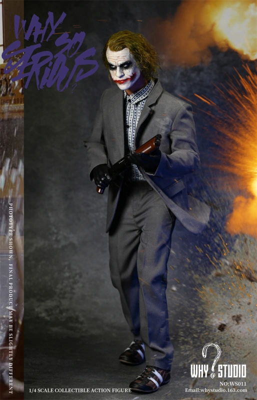 In Stock WHY STUDIO WS011 1/4 The Robber Joker Heath Collectible Action Figure