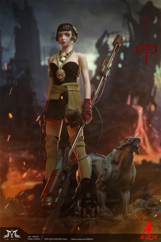 In Stock  1/6 Scale YMTOYS YMT077 Female M-GHOST Huntress Team Solider 12" Action Figures