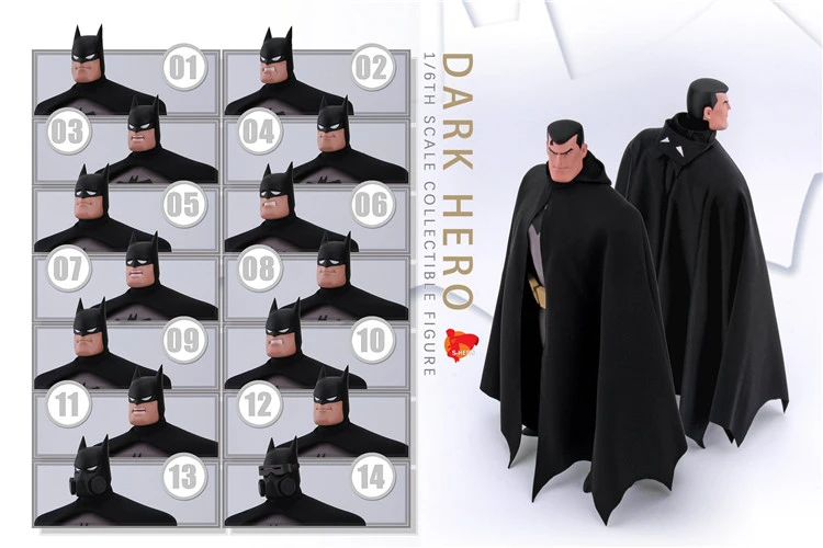[Pre-order]  S-HERO SH005 1/6 Animation Bat Dark Hero Male Action Figure Model Toy