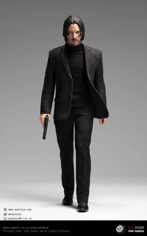 In Stock  POPTOYS EX053 1/6 GodKiller Johh Wick Collectible Action Figure Model