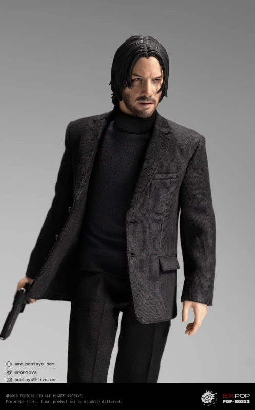 In Stock  POPTOYS EX053 1/6 GodKiller Johh Wick Collectible Action Figure Model