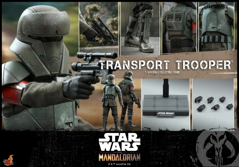 In Stock  Hot Toys TMS030 Star Wars The Mandalorian Transport Trooper 1/6 Figure