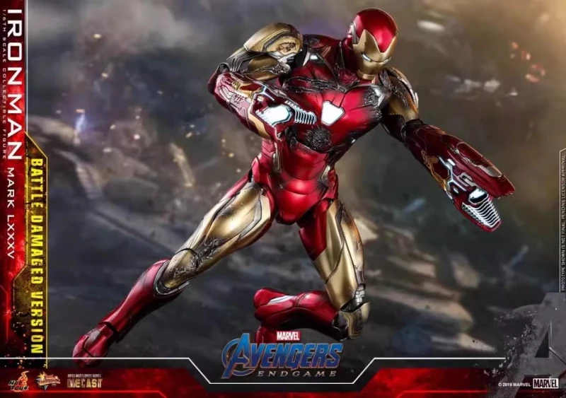 In Stock  Hot Toys 1/6 MMS543D33 Avengers Endgame Iron Man Mark MK85 Battle Damage