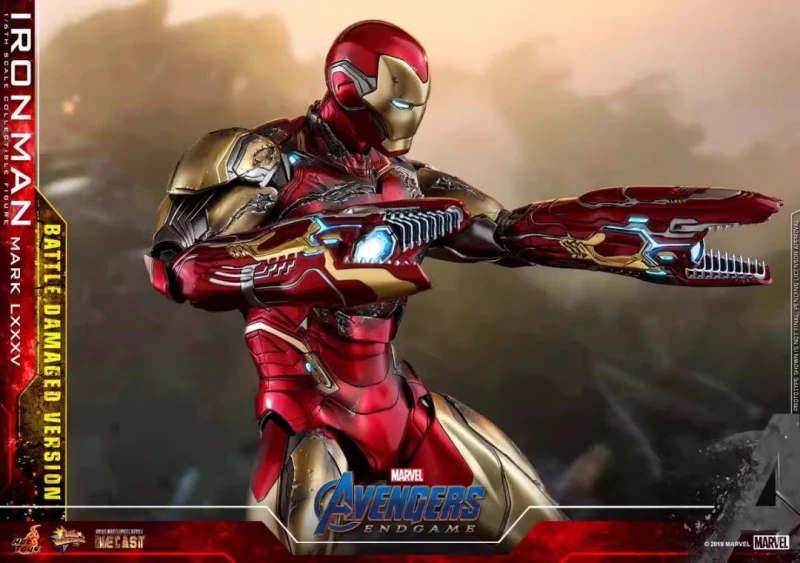 In Stock  Hot Toys 1/6 MMS543D33 Avengers Endgame Iron Man Mark MK85 Battle Damage