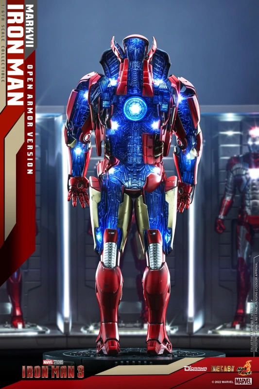 IN STOCK Hot Toys DS004D51 IRON MAN 1/6 MARK VII OPEN ARMOR VERSION