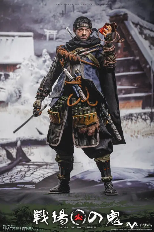 In Stock VTS TOYS Ghost of Battlefield Samurai 1/6 VM-036B Figure Collectible Deluxe Ve