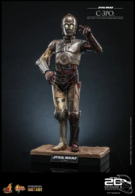 In Stock Hot Toys Star Wars MMS650 Attack of the Clones C-3PO 1/6 Scale Figure