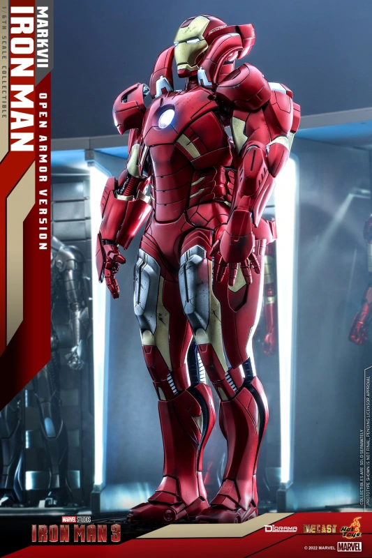 IN STOCK Hot Toys DS004D51 IRON MAN 1/6 MARK VII OPEN ARMOR VERSION
