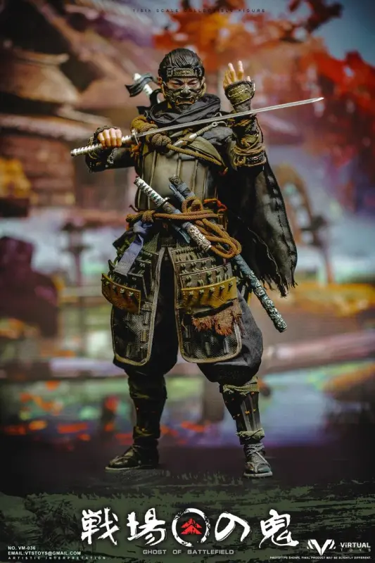 In Stock VTS TOYS Ghost of Battlefield Samurai 1/6 VM-036B Figure Collectible Deluxe Ve