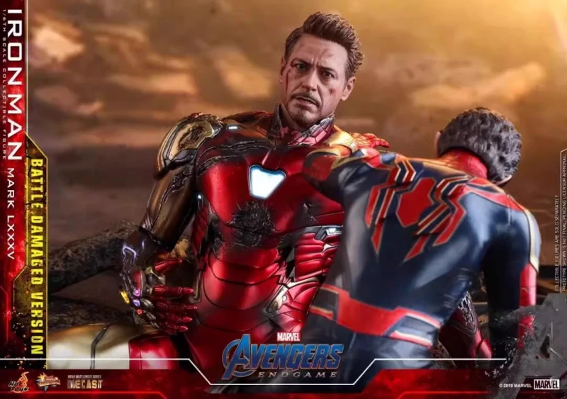 In Stock  Hot Toys 1/6 MMS543D33 Avengers Endgame Iron Man Mark MK85 Battle Damage