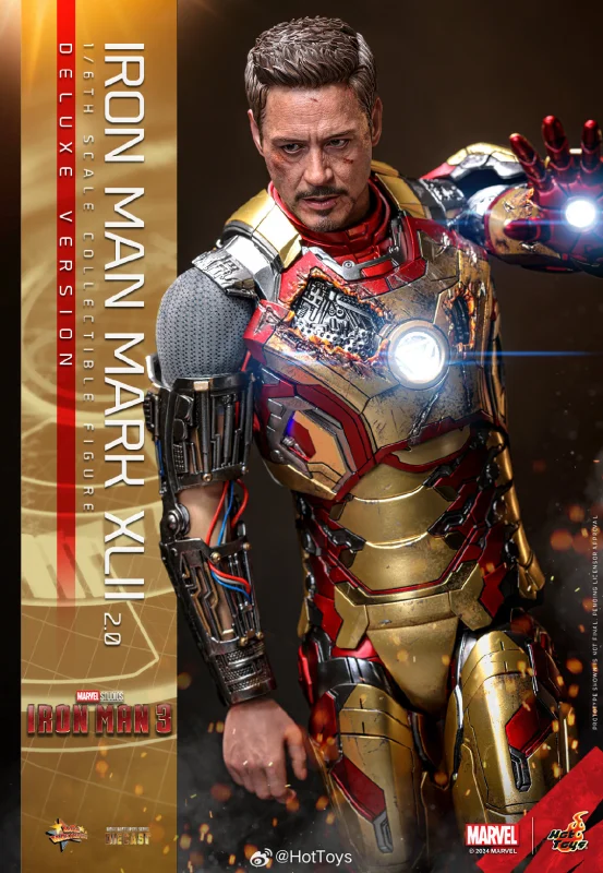 FIRST BATCH - HOT TOYS 1/6 MMS759D66B MMS758D65B IRON MAN MK 42 DELUXE SPECIAL EDITION