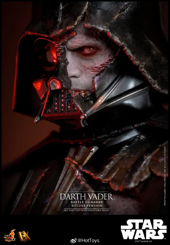 FIRST BATCH - HOT TOYS 1/6 DX45B DARTH VADER BATTLE DAMAGED DELUXE SPECIAL EDITION