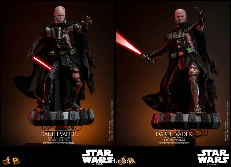 FIRST BATCH - HOT TOYS 1/6 DX45B DARTH VADER BATTLE DAMAGED DELUXE SPECIAL EDITION