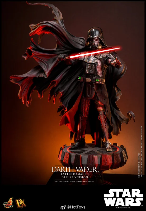 FIRST BATCH - HOT TOYS 1/6 DX45B DARTH VADER BATTLE DAMAGED DELUXE SPECIAL EDITION