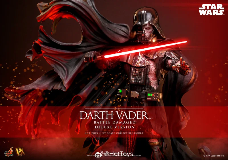FIRST BATCH - HOT TOYS 1/6 DX45B DARTH VADER BATTLE DAMAGED DELUXE SPECIAL EDITION