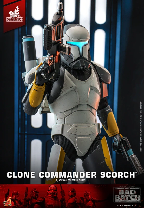 In Stock  HOT TOYS 1/6 TMS130 CLONE COMMANDER SCORCH