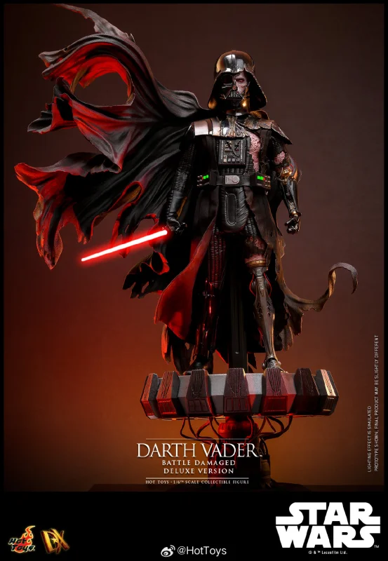 FIRST BATCH - HOT TOYS 1/6 DX45B DARTH VADER BATTLE DAMAGED DELUXE SPECIAL EDITION