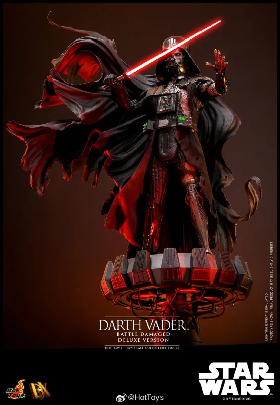 FIRST BATCH - HOT TOYS 1/6 DX45B DARTH VADER BATTLE DAMAGED DELUXE SPECIAL EDITION