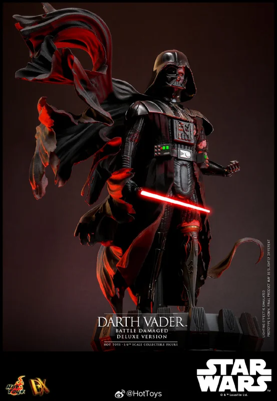 FIRST BATCH - HOT TOYS 1/6 DX45B DARTH VADER BATTLE DAMAGED DELUXE SPECIAL EDITION