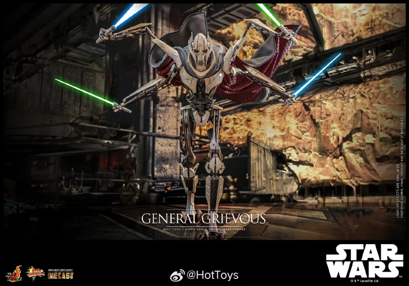 FIRST BATCH - HOT TOYS 1/6 MMS760D67B GENERAL GRIEVOUS RED COIN VERSION