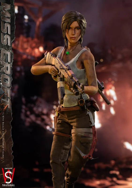 In Stock SWtoys FS061 1/6 MISS CROFT Lara Action Figure Model
