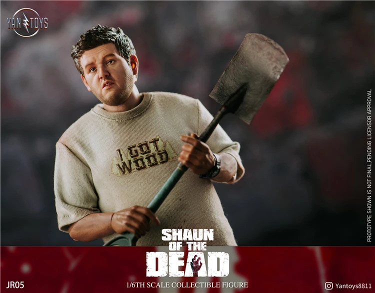 In Stock YANTOYS JR05 1/6 Shaun of the Death Ed Male Action Figure Model Toy