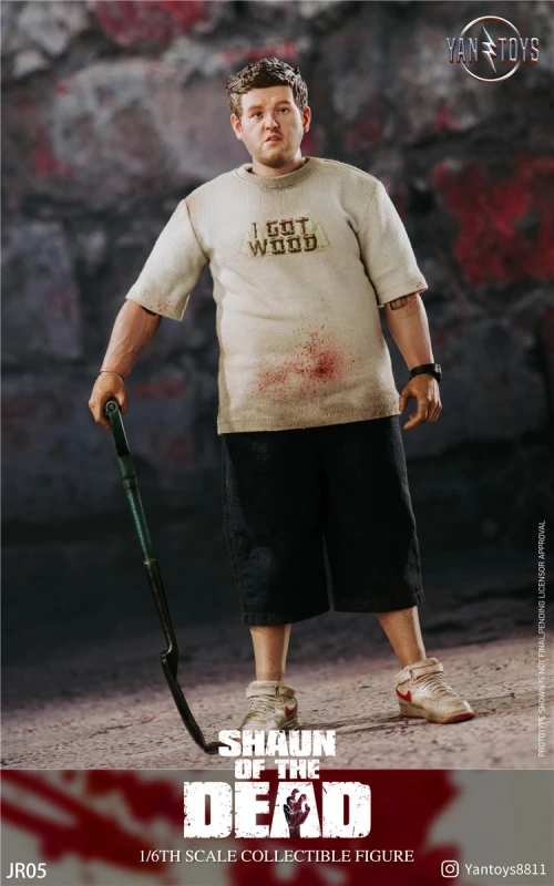 In Stock YANTOYS JR05 1/6 Shaun of the Death Ed Male Action Figure Model Toy